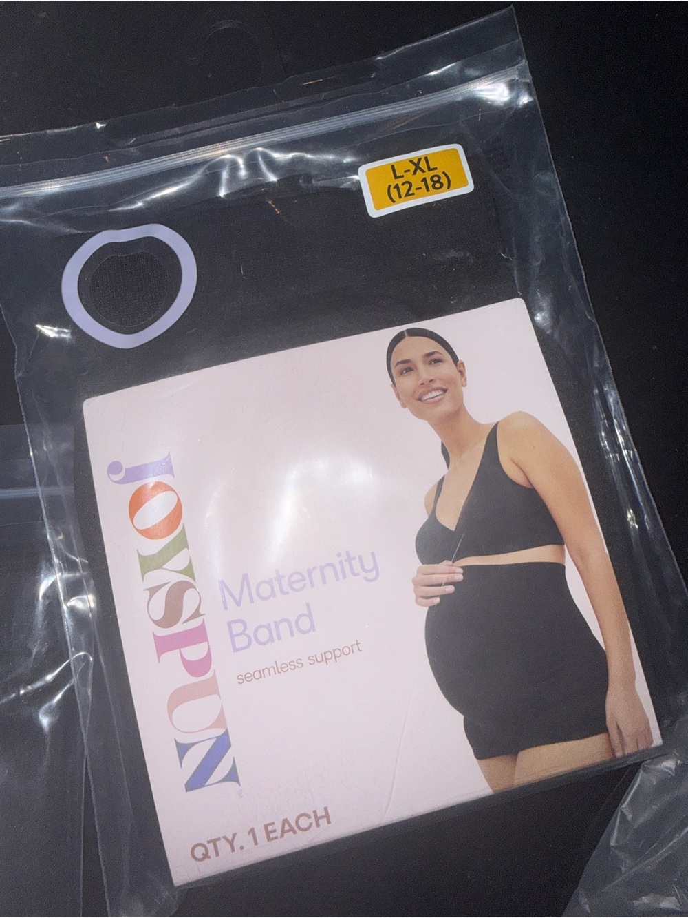 Maternity Band in Black - L/XL